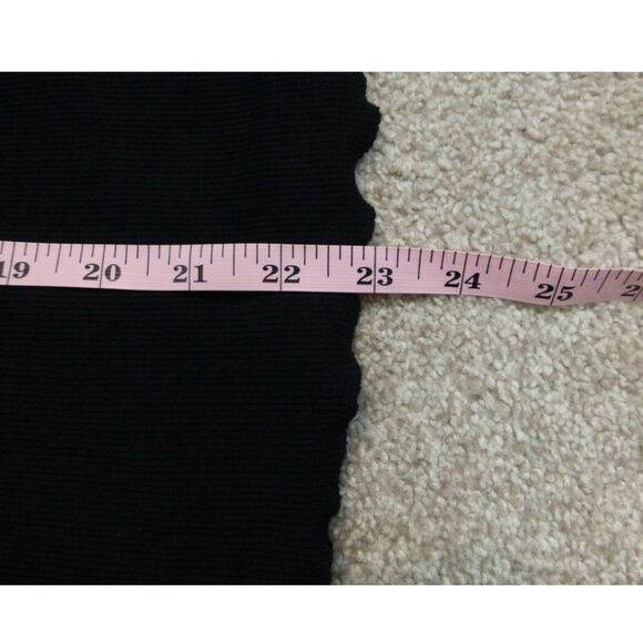 Who What Wear Black Long Sleeves Double Ruffle Sleeves Top - Picture 9 of 9